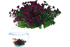 Fukamou Piante per acquari | Decorazioni per acquari | Piante finte realistiche, Piante di Pesce morbide Naturali simulate per Acquario, Piscina, Decorazioni paesaggistiche