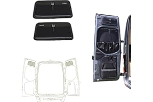 VanEssential Rear Door UPPER Storage Panels (Pair) Designed for Mercedes-Benz VS30 & NCV3 (Van Years 2007 to Current Model)