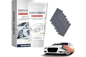 AONAT Reparador Arañazos Coche, Kit Reparación Arañazos Coche, Paño Nano Eliminador de Arañazoss Coches, Kit Reparación Pintura con 6x Paños Nano y Pasta de Pulido 60g, para Varios Tipos de Coches