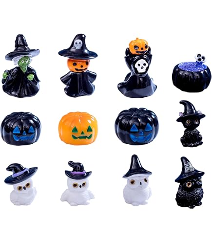 SUNSK Halloween Kuchen-Deko – 6-teiliges Set Mit Kürbis & Geistern | Cake Topper Für Muffins & Torten