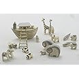 Noah & co East of India Ark & Wooden small Boxed play set Hand Carved