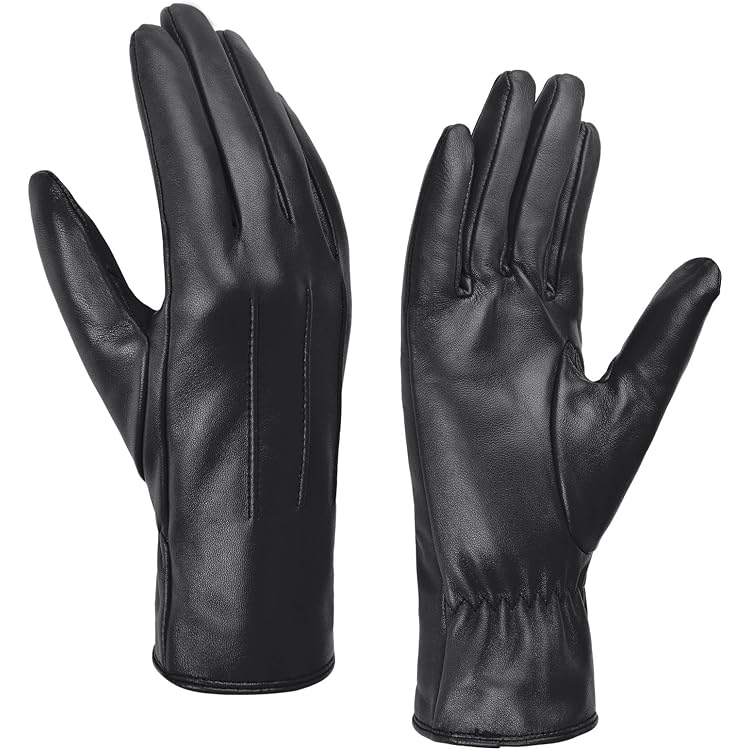 Gants Cuir D'Agneau Femme GLOVE STORY - Doublure Soie 100% - Écran Tactile - Fabrication Française