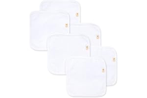 BURT'S BEES BABY Super Soft 100% Organic Cotton Washcloth - Absorbent Knitted Terry Cloth