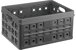 SUNWARE PERFECTLY ORGANISED helit sunware H6180088 - Scatola pieghevole “the flap-line”, 32 litri, antracite, 1 pezzo