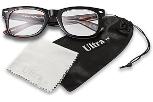 UltraByEasyPeasyStore Childrens Classic Clear Lens Glasses Frames Boys Girls Kids Costume Fancy Dress