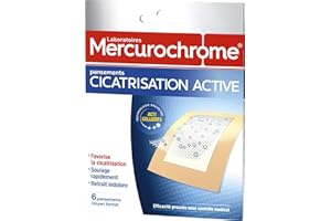 MERCUROCHROME - Pansements Cicatrisation Active - Boite de 6 pansements