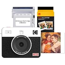MUZIRI KINOKOO Ledertasche Für Kodak Printomatic – Retro Design Mit Handschlaufe, Braun