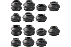 AUTOXBERT 14x Traggelenk Spurstangenkopf Gummimanschette Spurstange und Kugelgelenk Gelenkmanschette Spurstangenkugelgelenk Staubschutzkappen Universal-Staubschutzkappe für Auto & Motorrad