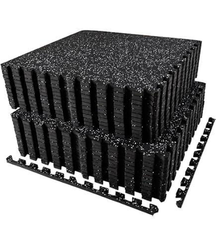 NEOLYMP Gym vloermat (10 x 8 panelen rand stukken) – Gym floor mats foam tiles – Fitness vloertegels – Fitness puzzelmat - Gym flooring rubber – Home gym floor