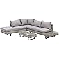 Outsunny 3-TLG. Luxus Polyrattan Gartengarnitur Gartenmöbel Garten-Set Sitzgruppe Loungeset Loungemöbel inkl. Ablagen…