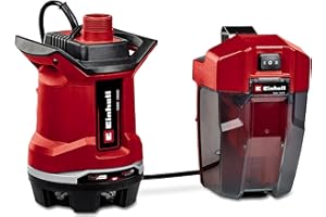 Einhell Pompa per acque scure a batteria GE-DP 18/25 Li-Solo Power X-Change (18 V, 7.500 l/ora, prevalenza di 5 metri, modalità ECO e BOOST, batteria esclusa)
