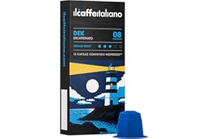 FRHOME Nespresso, 100 kapsułek do kawy z Nespresso skombpatible - Il Caffè Italiano - mieszanka Bezkofeinowy, intensywność 8