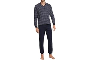 Schiesser Herren Schlafanzug lang mit Bündchen - Nightwear Set