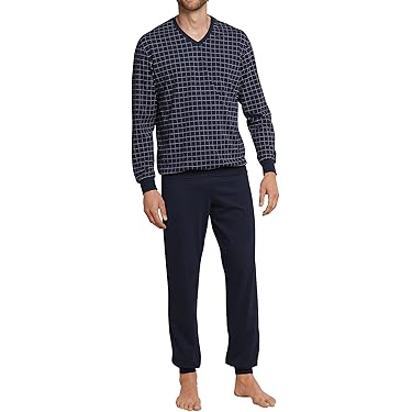Herren Schlafanzug Langarm Pyjama Set - Bequemer 2-teiler Hausanzug Für Winter