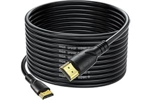 Jorenca Cable HDMI 4K 12m(HDMI 2.0,18Gbps) Conectores chapados en oro de ultra alta velocidad, Retorno de audio Ethernet, Video 4K@60hz 1080p 3D Compatible con Xbox Arc PS PC HDTV PS3/4/5/9,etc