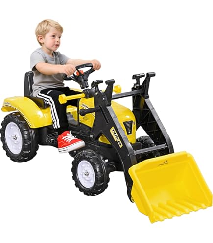 Tractor Infantil Con Remolque Y Cargador Frontal | Rolly Toys Junior RT | Juguete De Pedales Para Niños De 3 A 8 Años | Resistente Y Divertido