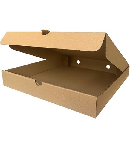 30-Pack Mini Pizza Planet Boxes – 12" X 12" X 1.8" Cardboard, Red & White, Foldable Party Favors