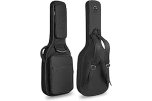 HOHIYO Electric Guitar Bag Gig Bag Case 15mm Padding Electric Guitar case Soft Guitar Case Backpack with Adjustable Shoulder Strap (Electric Guitar Bag-Black)