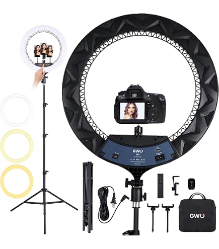 Led Ring Light 18 Inch 18 Inch Led Ring Light 70w Bi-color Dimmable ...