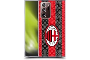 Head Case Designs Licenza Ufficiale AC Milan in Casa 2020/21 Kit Crest Custodia Cover in Morbido Gel Compatibile con Galaxy Note20 Ultra / 5G