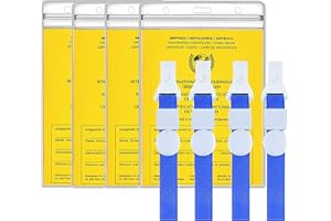 Kafeiya 4 Pezzi Custodia per Libretto di Vaccinazione,Badge Trasparente in Plastica,Custodia Green Pass Italiano,Impermeabile,Resistente agli Strappi,per 2021 Green Pass Italiano