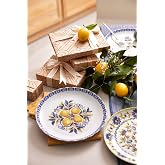 K&uuml;tahya Porselen Amalfi 4 Par&ccedil;a 21 Cm Pasta Tabağı