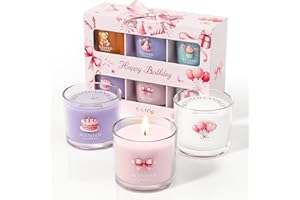 CHILLFLAME Birthday Gifts for Women, Birthday Candle Gift Set for Her, 6 Scented Votive Candles, Candles Gifts for Women/Men (6 Color, 400g)