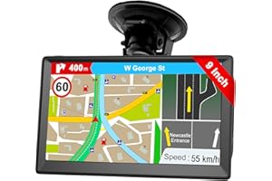 GPS Navigation Sat Nav for Truck - Jimwey 9 Inch Satnav 2024 UK EU Map GPS Navigator for Cars Lorry with Voice Guidance and Speed Camera Warning, Lifetime Free Maps Update