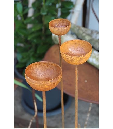 Bornhöft Edelrost Lichterhaus 2er Set - Rostige Garten Deko Zum Aufhängen