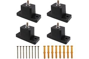 TOGETHER-LIFE 4 Pack Anti-Vibration Air Conditioner Mounting Bracket Shock-Proof Pads Rubber Vibration Isolator Mounts for Outdoor Air Conditioner Accessories