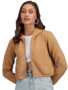 KOTTY Women's Fleece Hooded Neck Sweatshirt