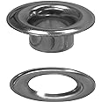 Stimpson 2GWSSM100 Marine Grade Stainless Steel Sheet Metal Grommet & Washer Set, Durable & Heavy-Duty, 3/8 Inch Grommet, 100 Sets of Steel Grommets, Stainless Washer for Wiring & Hole Plug Assortment