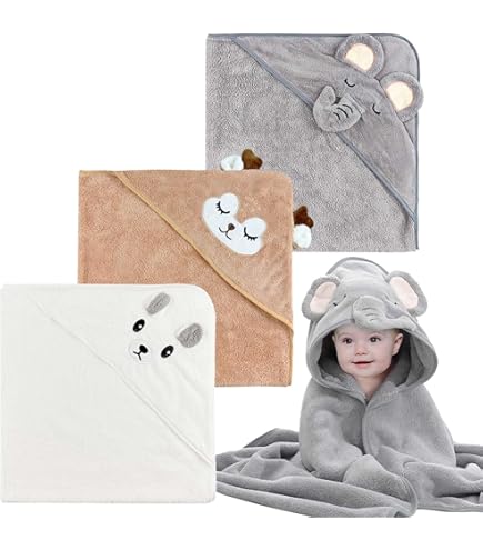 Cape De Bain Bébé à Capuche - Drap Serviette Bebe Naissance - Vert