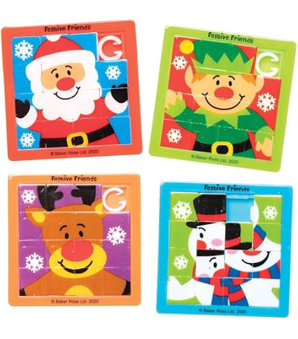 4 Kaléidoscopes Enfant Motif Noël - Jouet éducatif Et Créatif - Hauteur 14cm