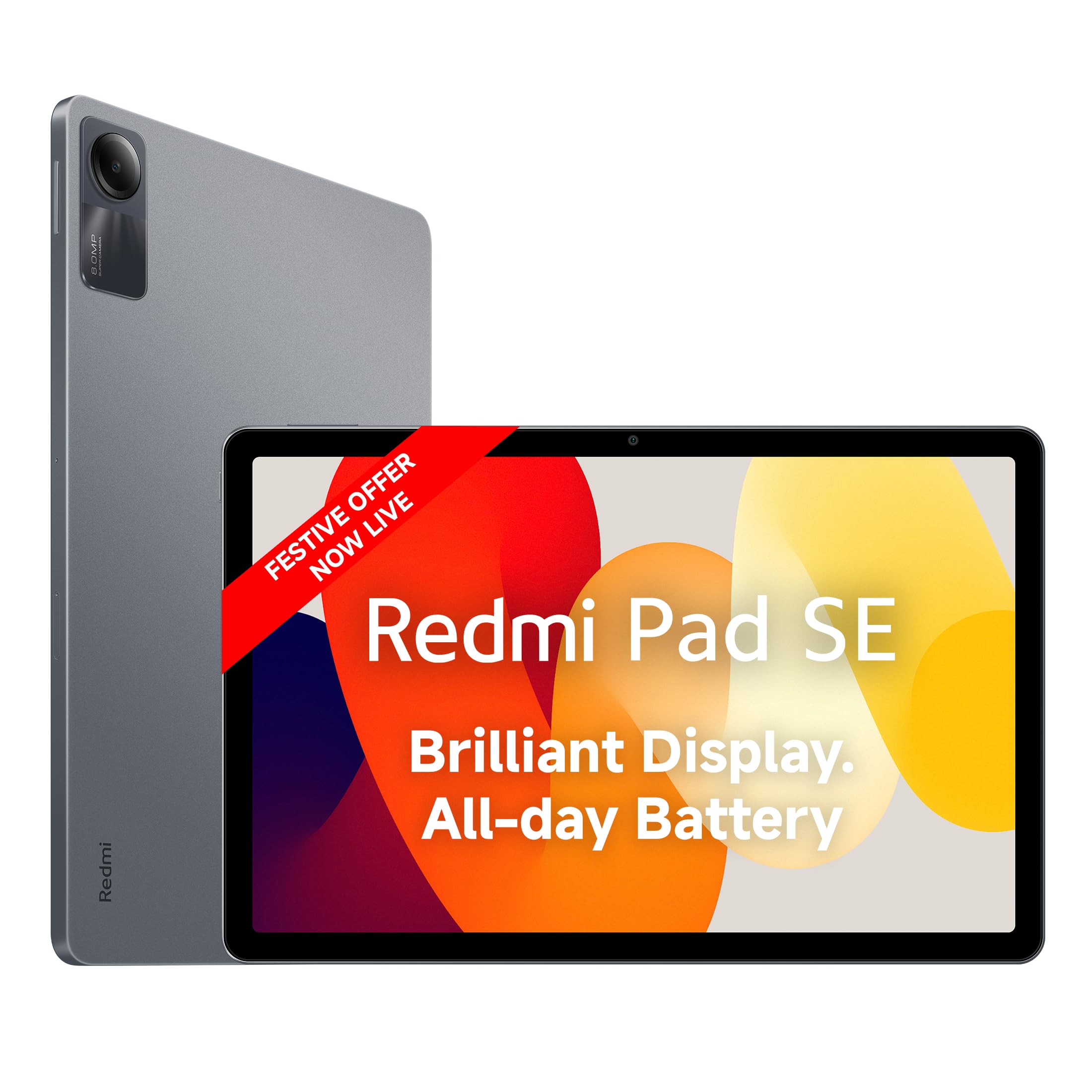Redmi Pad SE| All Day Battery | Qualcomm Snapdragon 680| 90Hz Refresh Rate| 8GB, 128GB Tablet| FHD+ Display (11-inch/27.81cm)