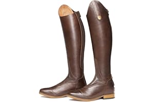 WEHAM Bottes d'équitation rétro à Lacets en Cuir PU pour Hommes et Femmes, Bottes de Chevalier Longues d'équitation en Plein air pour débutants