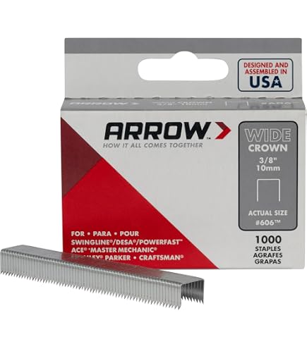 Proferred T42003 Heavy Duty Staples – 1.2mm X 10.6mm, 3/8" Height, For Hammer Tackers & Staple Guns