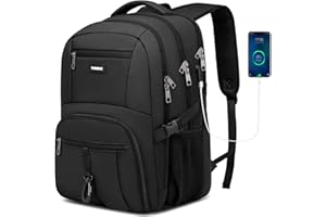 YIORMIOR Laptop Rucksack Herren, Schulrucksack Jungen Teenager, Großer Wasserdichter Rucksack mit Laptoptasche für 17,3 Zoll Laptops & USB-Ladeanschluss, Perfekte Begleiter für Den Alltag