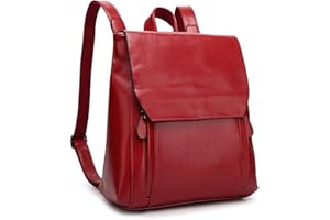 Jywmsc Donne Zaino in Pelle PU Impermeabile Scuola Borsa da College Snap Magnetico Zaino per Ragazze