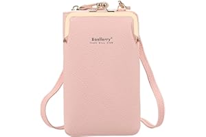 Yixuan Borse a Tracolla da Donna, Piccola, Mini per Portafogli con Porta Cellulare (Rosa)