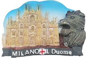 MUYU MAGNET Aimant de réfrigérateur 3D Cathédrale de Milan Italie Décoration de maison et de cuisine Aimant de réfrigérateur Cadeau souvenir touristique