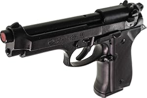 Pistola a salve originale Bruni Full Metal mod. Beretta 92 PAK scarrellante + Valigetta + 50 munizioni
