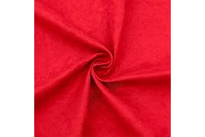 DESHOME Siviglia 5 metri - Tessuto al metro per divani microfibra effetto scamosciato Stoffa al metro per tappezzeria divani, poltrone, cuscini, sedie, arredo Rosso