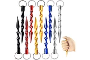 VnkloMes 10 Stück Selbstverteidigung Kubotan Selbstverteidigung Waffen Legal, Frauen Waffen legal Druckverstärker Schlüsselanhänger, Self Defense Keychain Schlagring Waffe für Notfallhammer