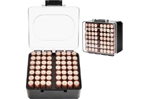 FULLCASE Batterilåda, batteri förvaringsorganisatör för AA och AAA-batterier