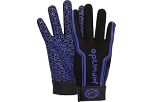 OPTIMUM Guanti Velocity con fodera termica | Imbottitura calda | Presa migliorata per rugby, calcio, ciclismo.