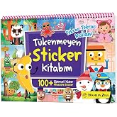 T&uuml;kenmeyen Sticker Kitabım - Eğlenceli Y&uuml;zler (100+ Tekrar Tekrar Kullanılabilen Sticker)