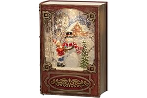 Konstsmide Dekoracje świąteczne LED latarnia kula śnieżna Boże Narodzenie bałwanki/wewnątrz, 5-godzinny timer/zasilanie bateryjne: 3 x AA 1,5 V (excl.)/lampion bożonarodzeniowy 1 ciepłe białe