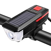 Bisiklet Feneri Bisiklet Alarmı Bisiklet Kornası Solar Enerjili Usb Ile Şarj Edilebilir Ledli Bisiklet Feneri Kornalı Ve Su G