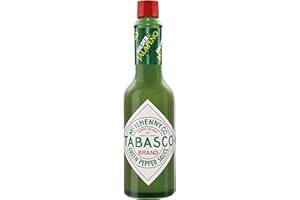 Tabasco - Verde, Salsa Picante Sabor Suave, Elaborada Con Chiles Jalapeños, Producto Típico Cocina Tex-mex, 60 Mililitro
